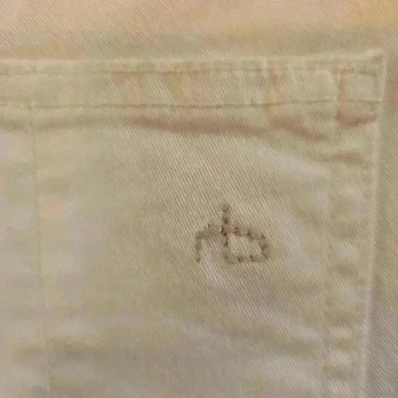 Rag & Bone Womens Cream Gold Piping Tuxedo Jeans Stretch Size 26 - Picture 6 of 11